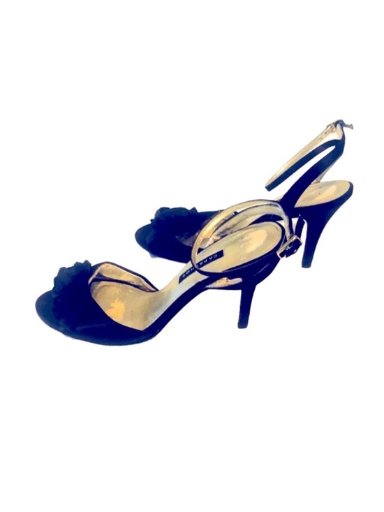 Caparros Shoes - Elegant Black and Gold Women's Heels